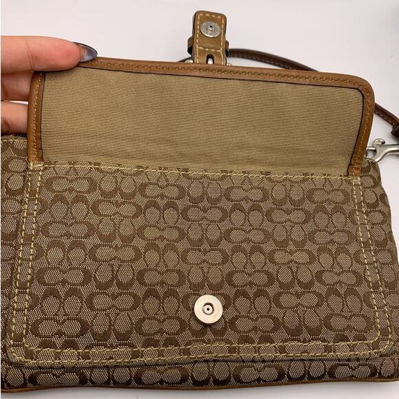 COACH Brown Wristlet - Picture 7 of 11